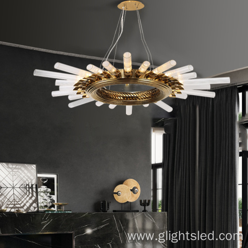 Indoor Decorative Glass Led Chandelier Pendant Lamp